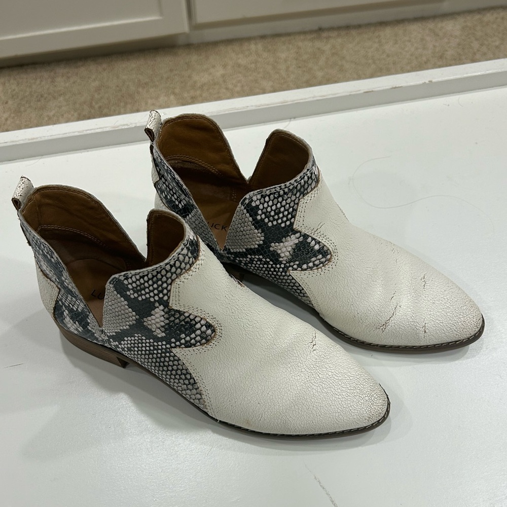 Lucky Brand leather Booties- size 8